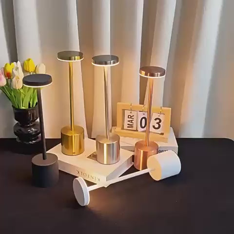 Classic Table Lamp USB Rechargeable Night Light Stepless Dimming Touch Desk Lamp